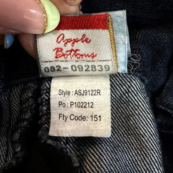 Rare VTG Apple Bottoms Side Panel Tuxedo Jeans McBling Era Nelly Y2K SZ 32”x33” - Picture 7 of 16